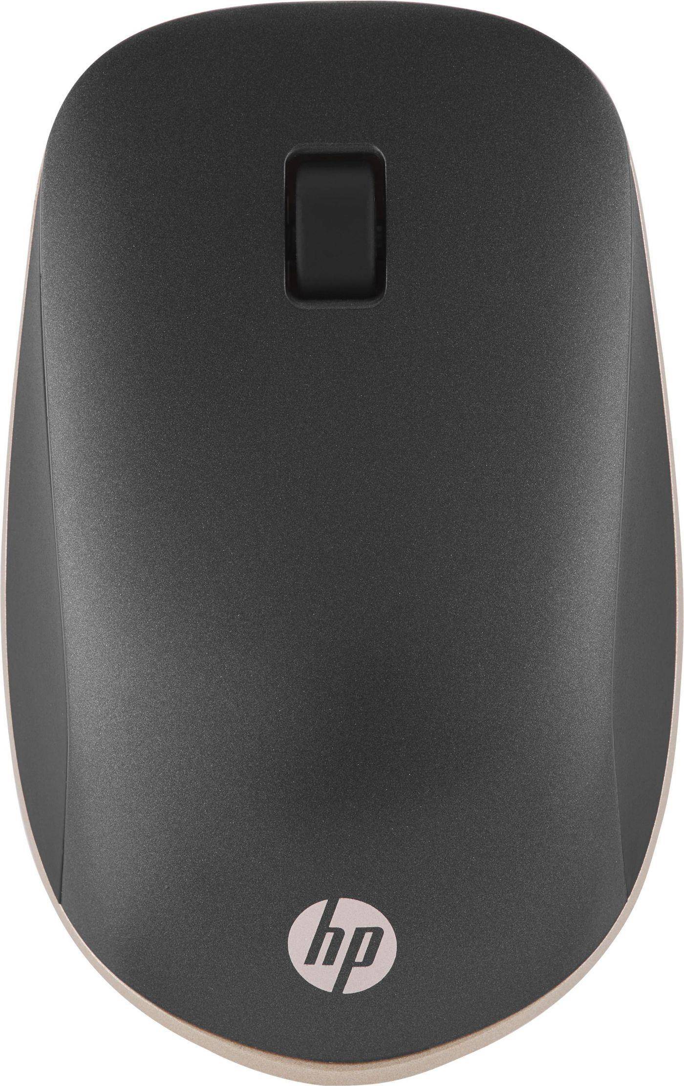 HP 410 Flache Bluetooth Maus (Silber), Beidhändig, Bluetooth, 2000 DPI, Schwarz, Silber