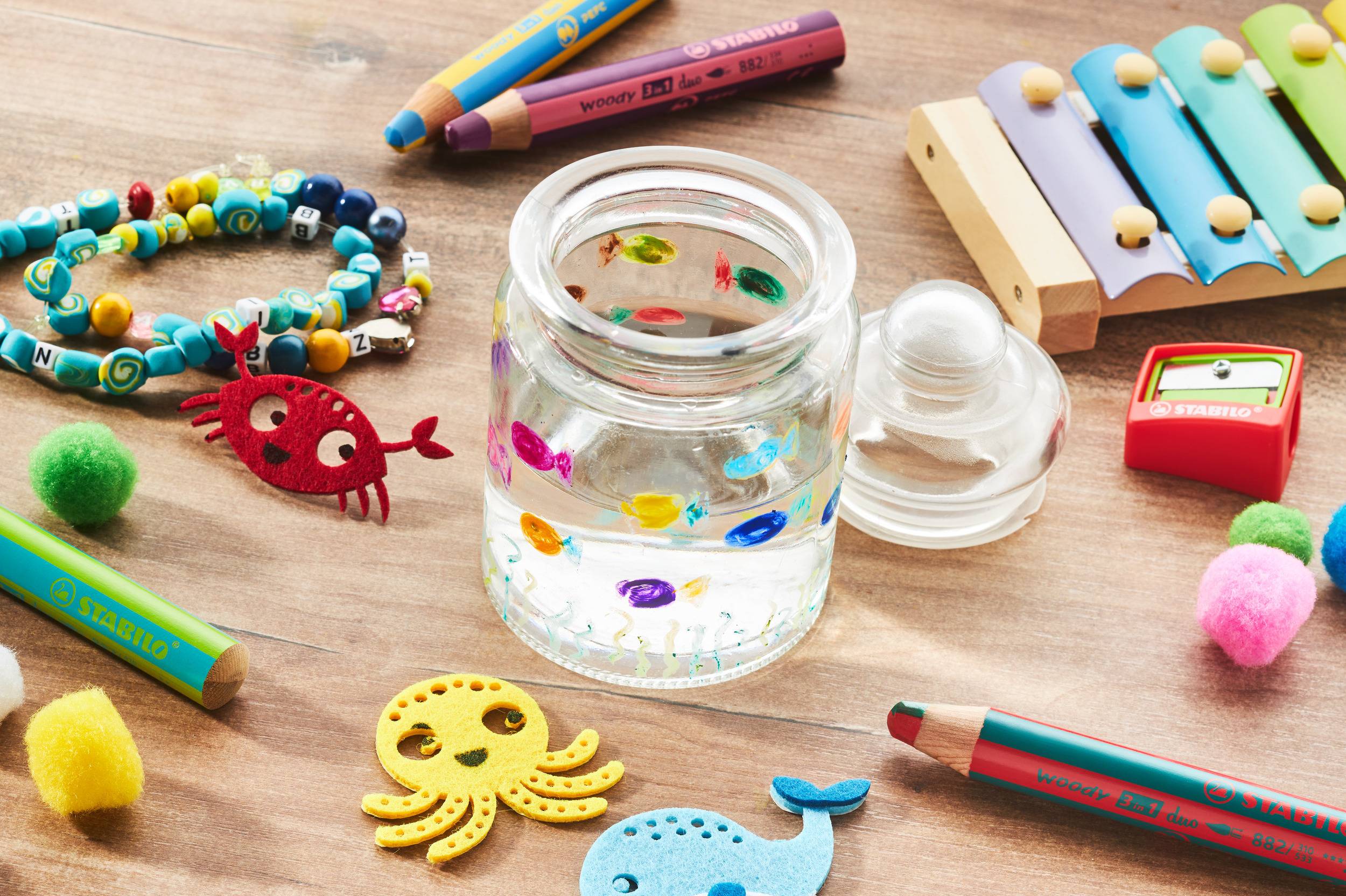 STABILO Multitalentstift woody 3 in 1 duo, gelb/violett