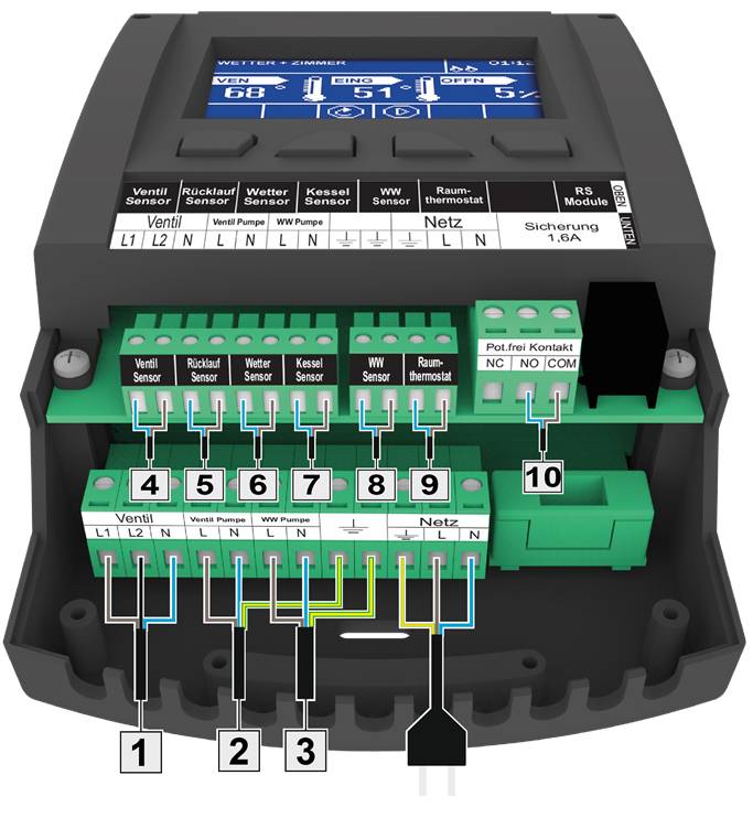 Master V.1 ww Mischerregelung Witterungsgeführt, Raumgeführt,...