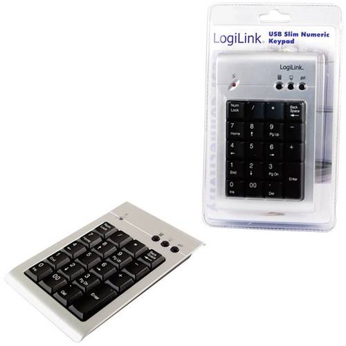 LogiLink ID0008 USB Nummernblock Silber | voelkner