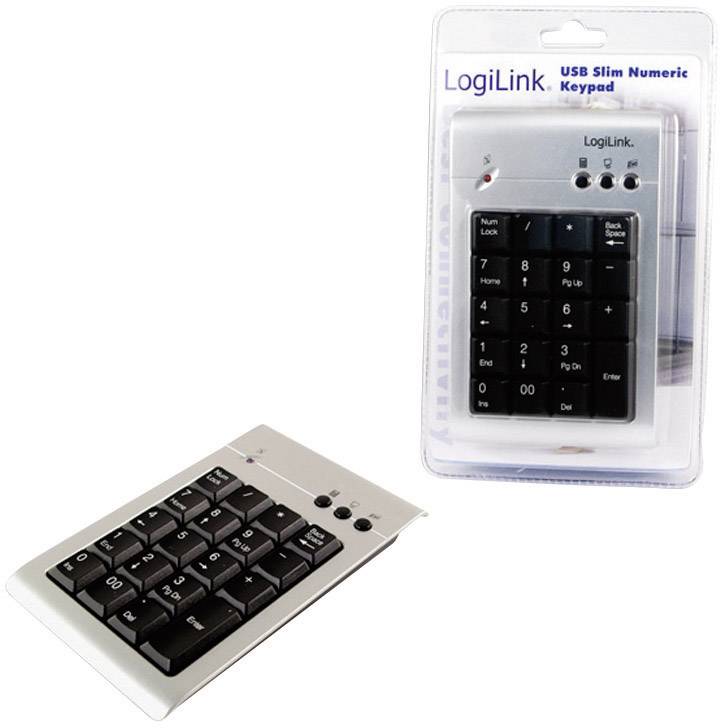 LogiLink ID0008 USB Nummernblock  Silber