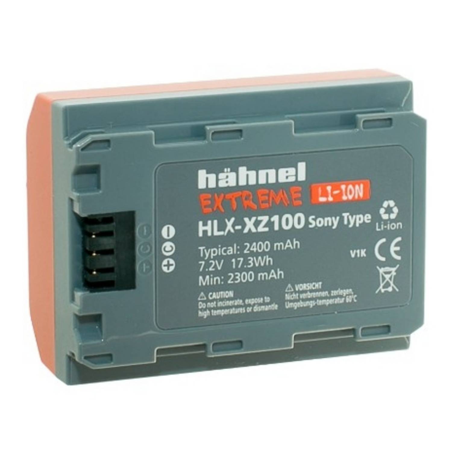 Hähnel Hahnel HLX-XZ100, Sony, 2400 mAh, 7,2 V, Lithium-Ion (Li-Ion)