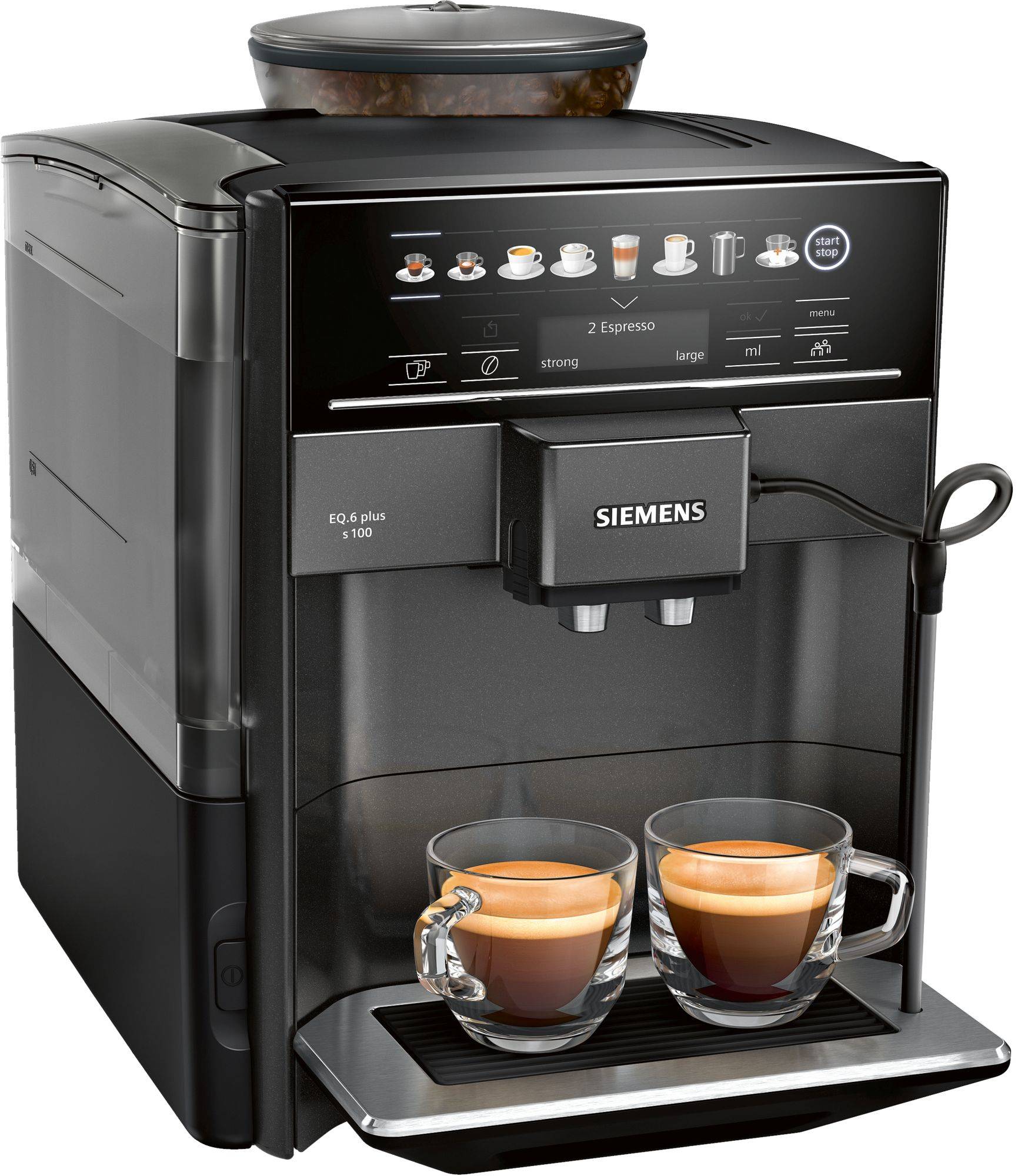 Siemens EQ.6 plus s100 TE651319RW - Automatische Kaffeemaschine mit Milchaufschäumer