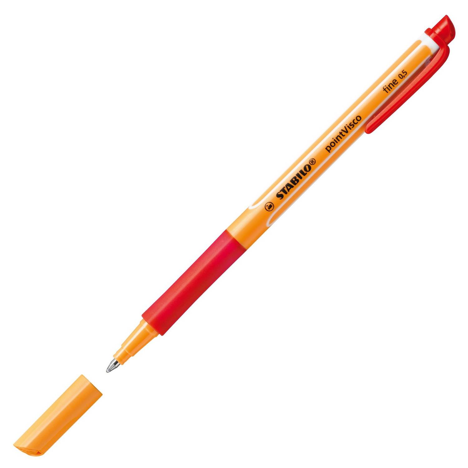 STABILO pointVisco Gelschreiber 0.5 mm, Schreibfarbe: Rot
