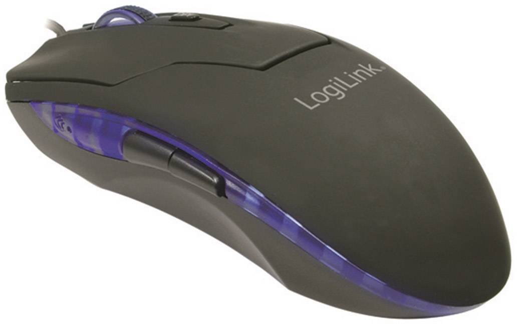 LogiLink ID0009A Maus USB Laser Schwarz  2000 dpi Beleuchtet