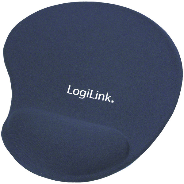 LogiLink ID0027B Mauspad mit Handballenauflage Ergonomisch Blau