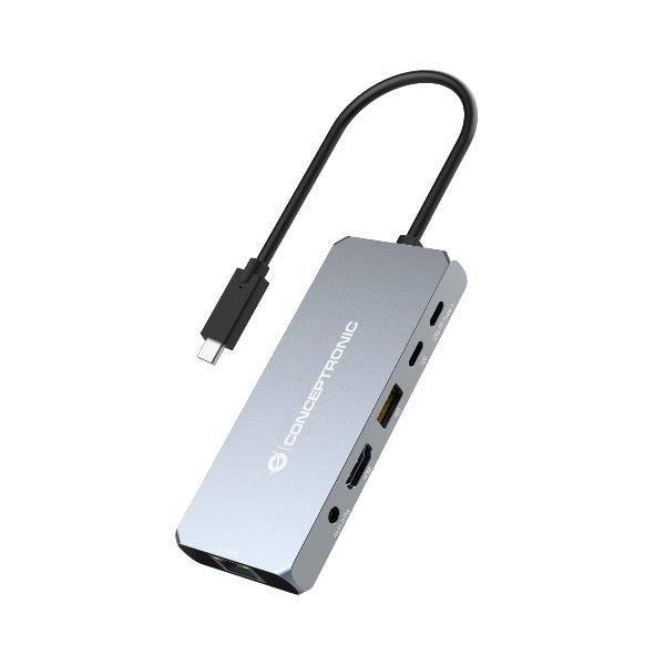 Conceptronic DONN22G USB-C Dock Dockingstation6-in-1 USB4 Dockingstation -