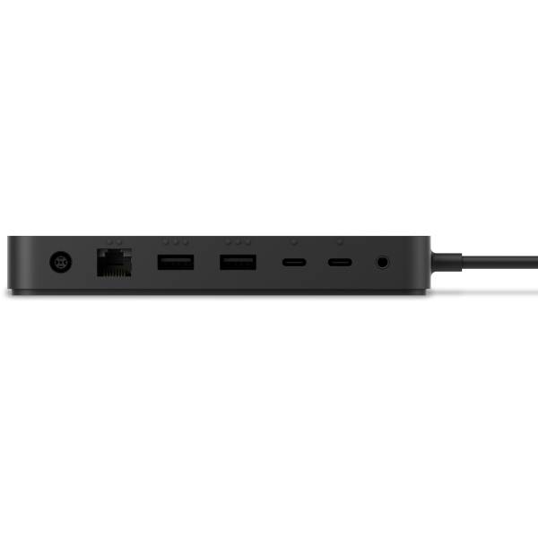 Microsoft Surface Thunderbolt 4 Dock - Kabelgebunden - Thunderbolt 4 - 2500 Mbit/s - Schwarz - Kensington - Microsoft