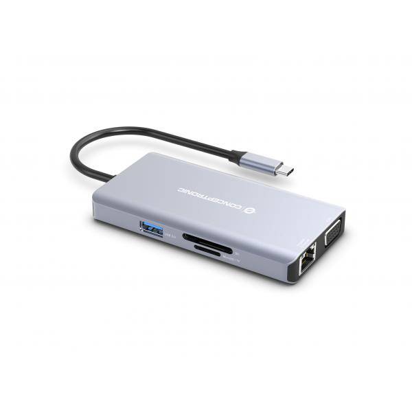 Conceptronic DONN20G - Dockingstation - USB-C 3.2 Gen 1
