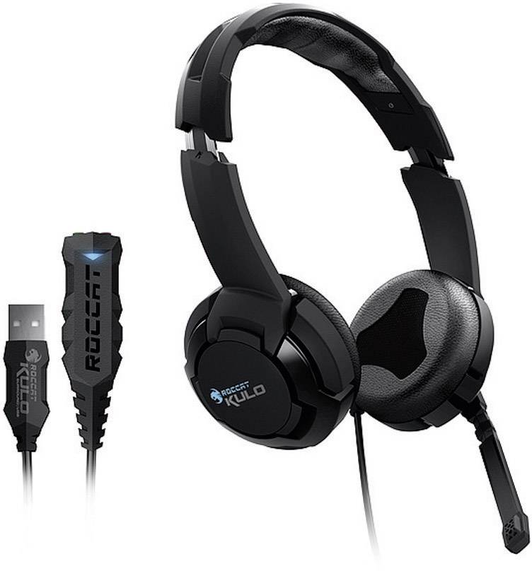 Roccat Kulo - Virtual 7.1 USB Gaming Headset Gaming Over Ear Headset kabelgebunden 7.1 Surround Noise Cancelling Mikrofon-Stummschaltung