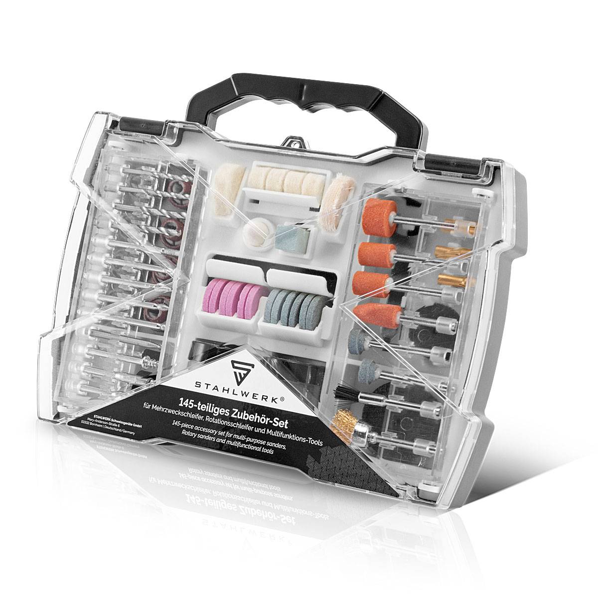 STAHLWERK Zubehörset für Mehrzweckschleifer 145-tlg