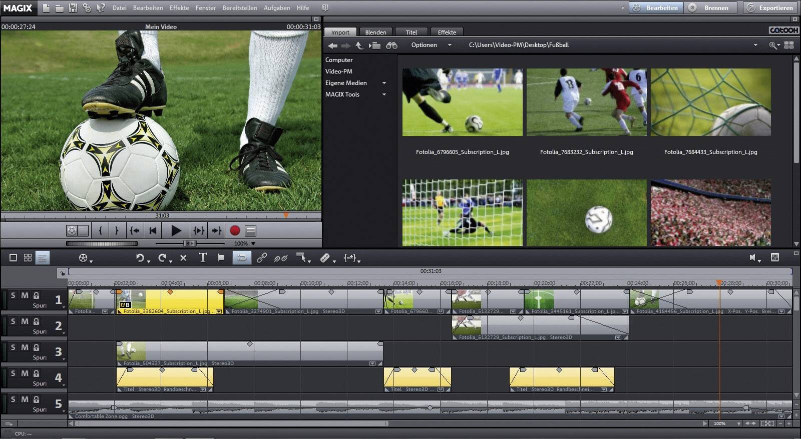 Magix Video deluxe MX Version 18