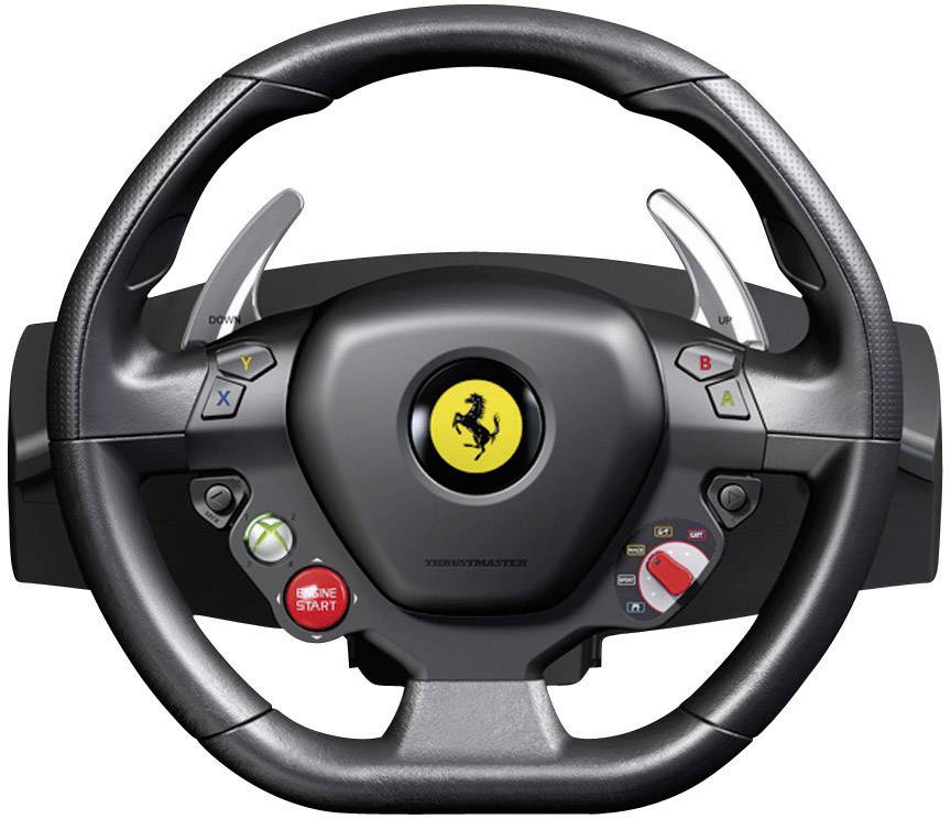 Thrustmaster Ferrari 458 Italia Racing Wheel Lenkrad USB PC, Xbox 360 Schwarz inkl. Pedale