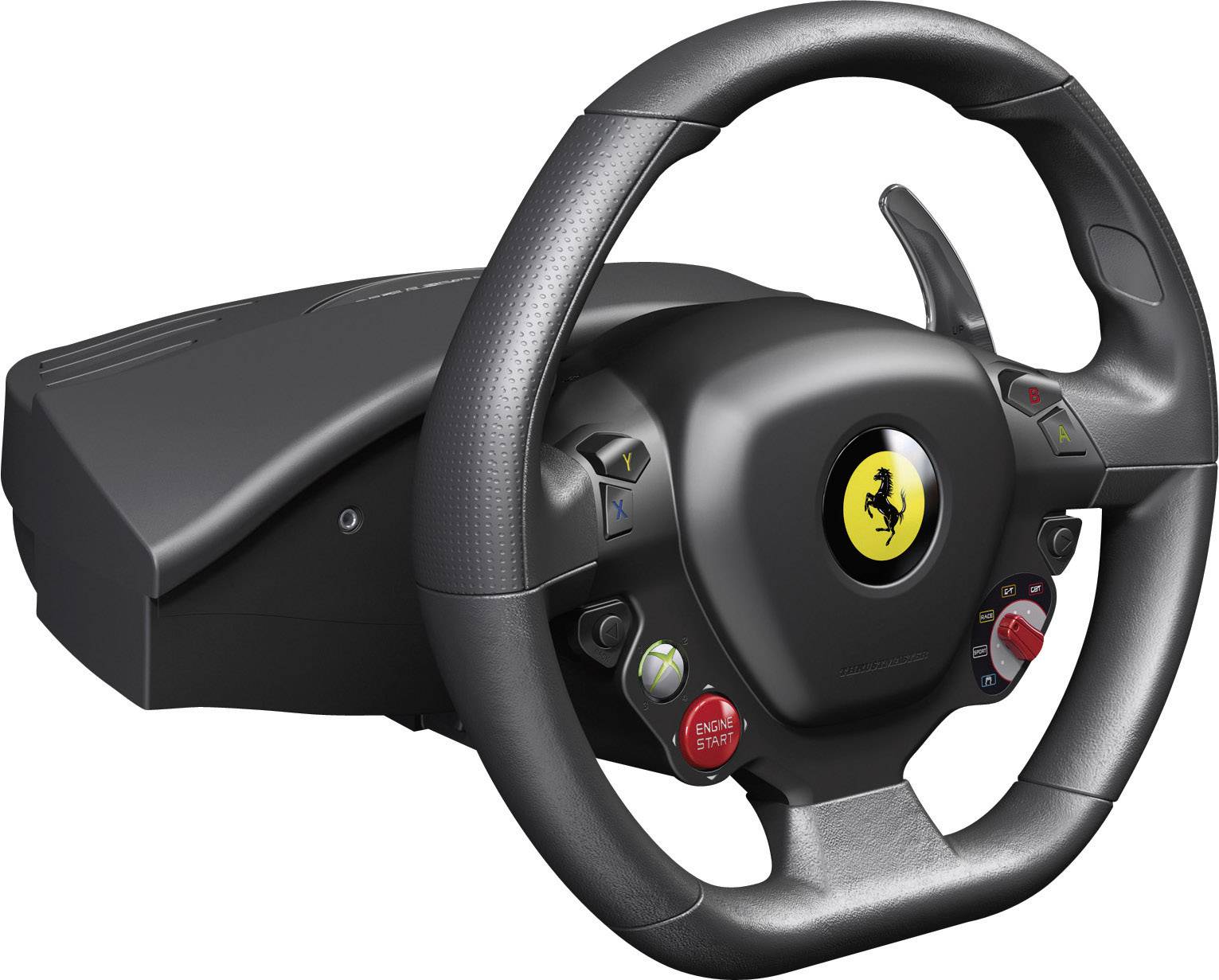 Thrustmaster Ferrari 458 Italia Racing Wheel Lenkrad USB PC, Xbox 360 Schwarz inkl. Pedale