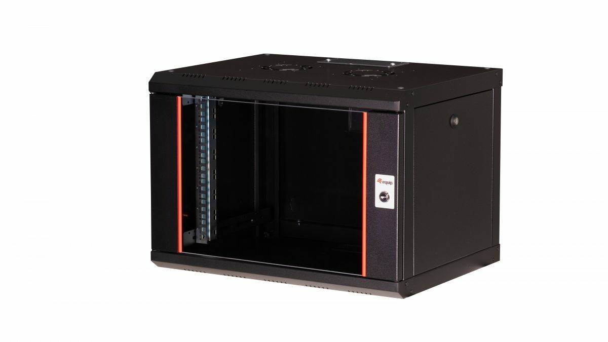 EQUIP - Serverschrank 19"" 07U 600x450mm Glastür schwarz