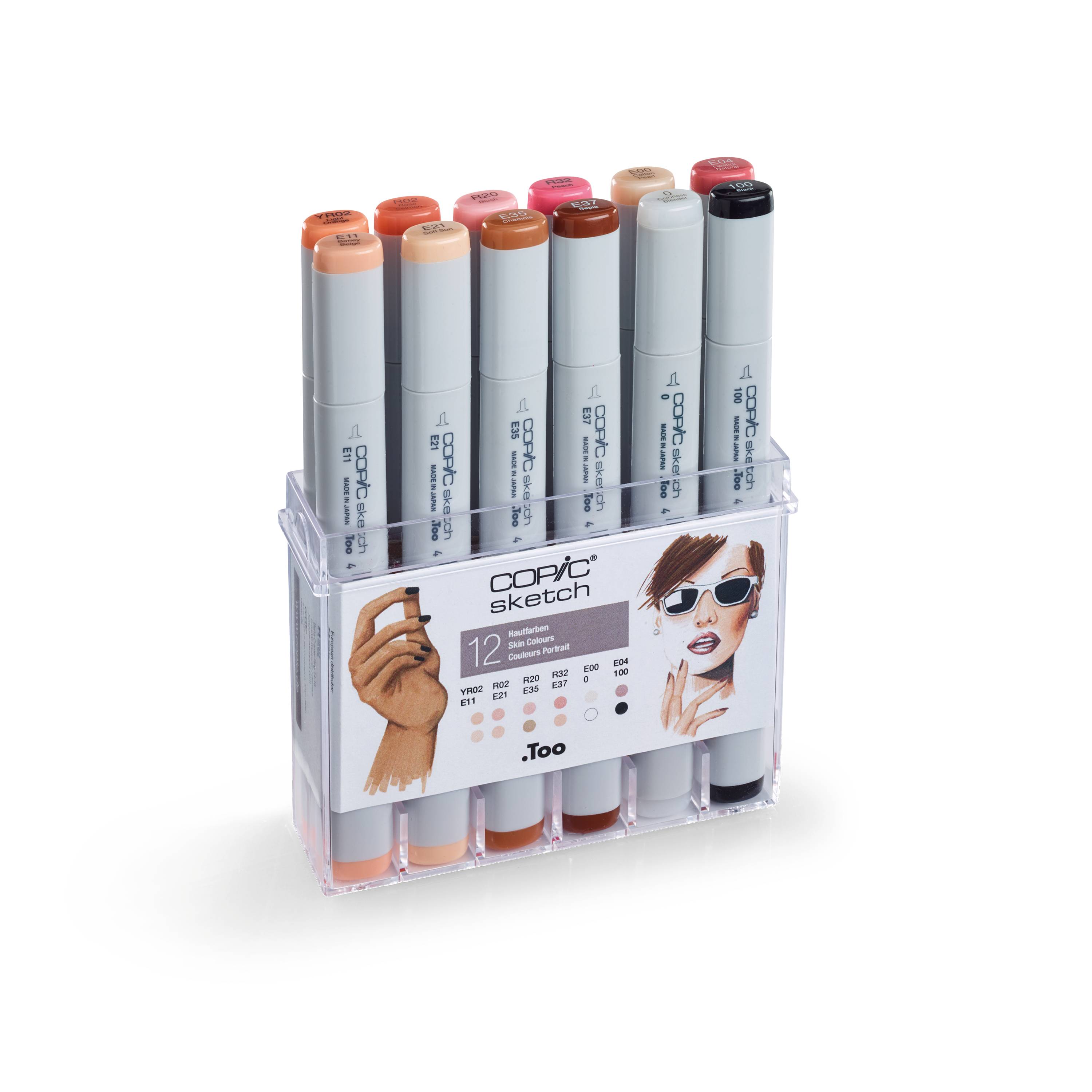Copic Sketch Set Porträt Farben