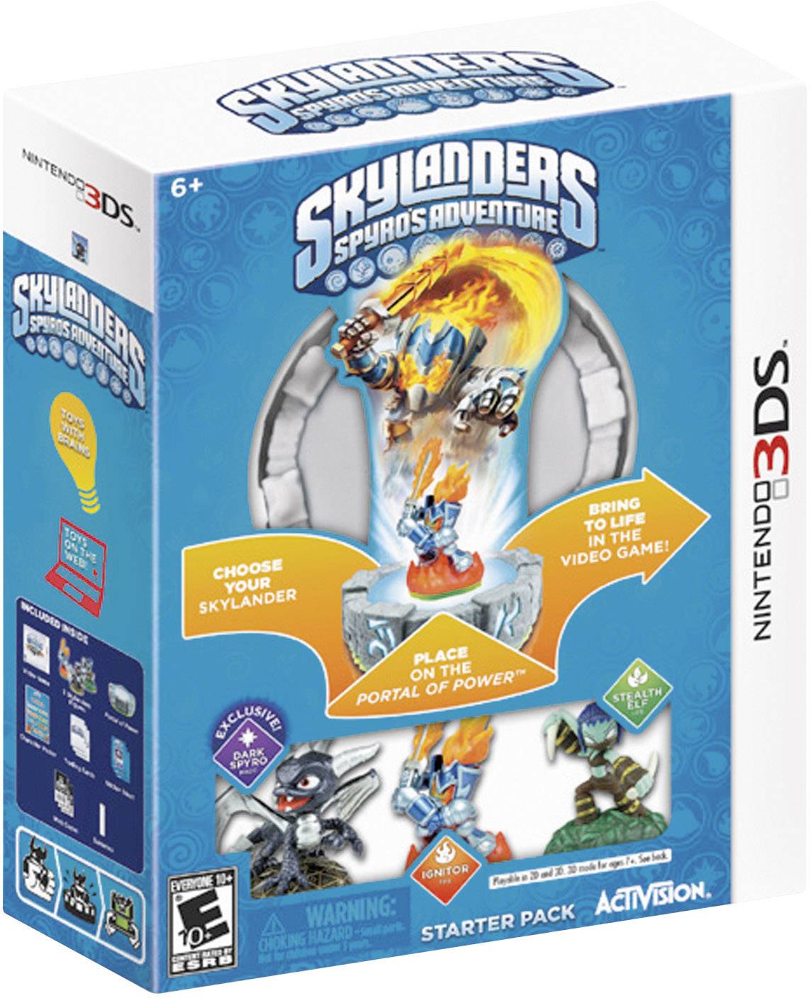 Skylanders: Spyro's Adventure - Starter Pack inkl. 3 Figuren Nintendo 3DS & 2DS