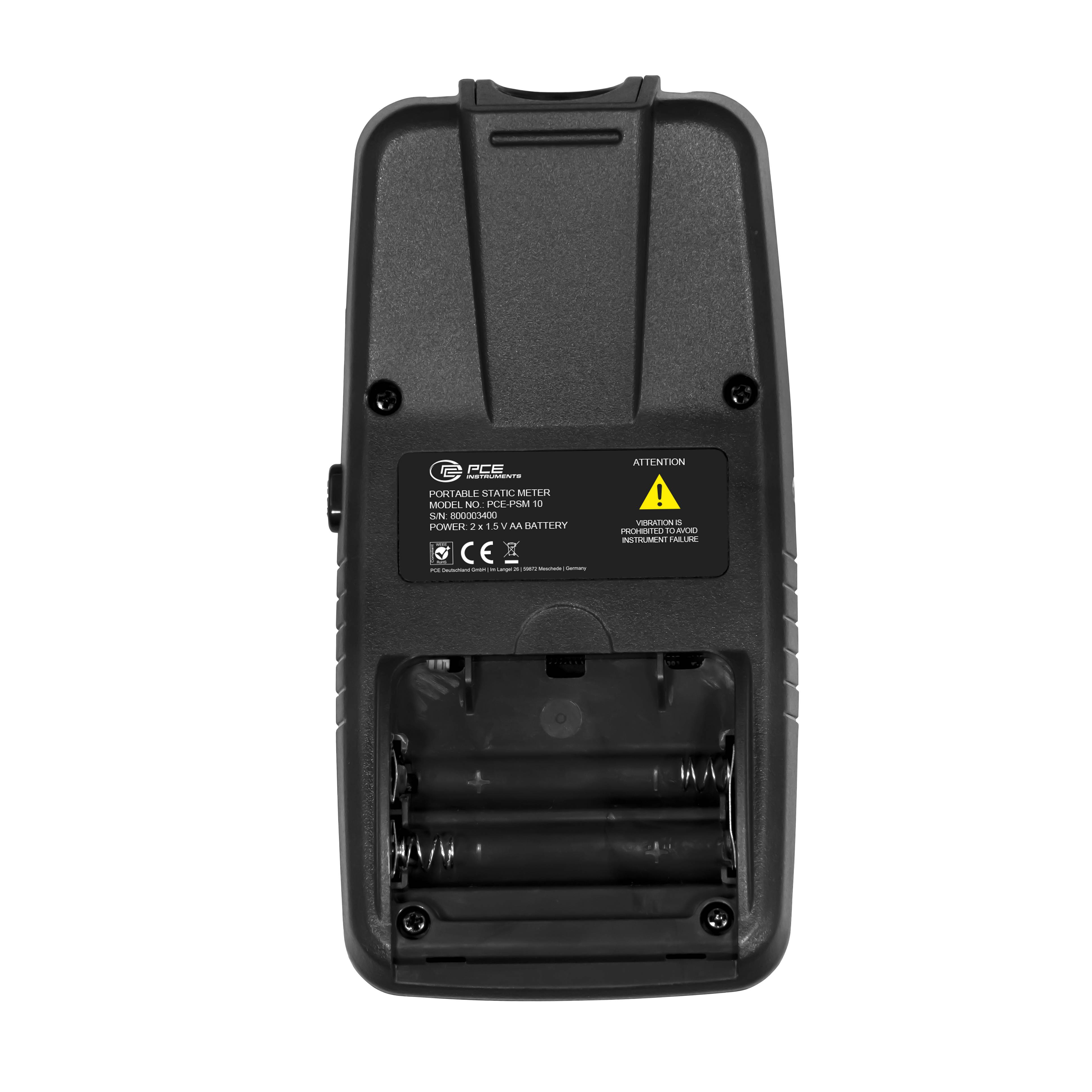 PCE Instruments Elektrostatik Messgerät PCE-PSM 10 |200 kV |Auflösung 0,1 kV DC |Abstandsregelung |Erdungsanschluss