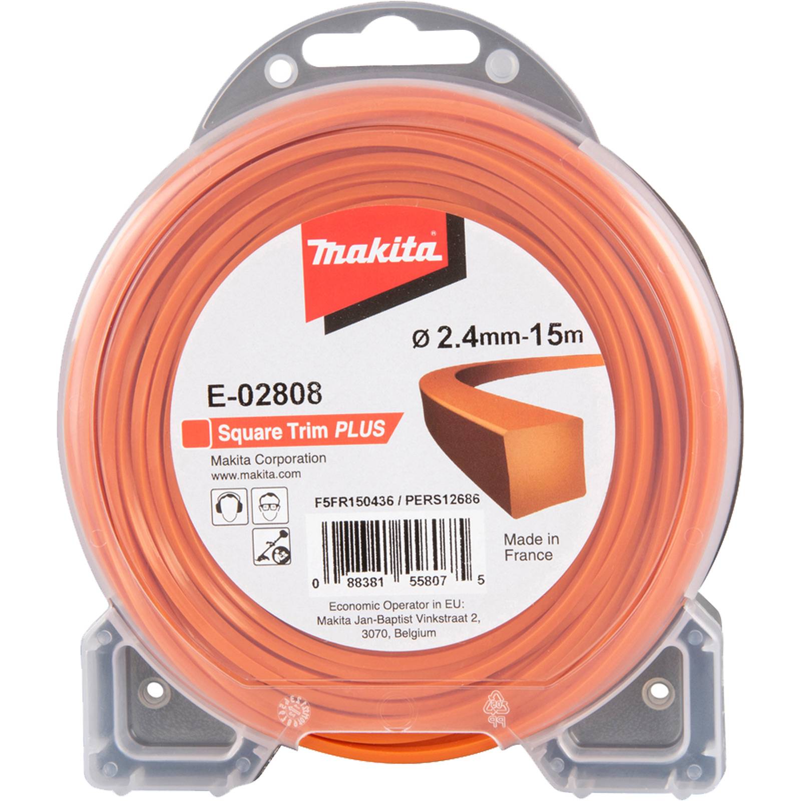 makita Mähfaden E-02808 2,4mm 15m 4kant