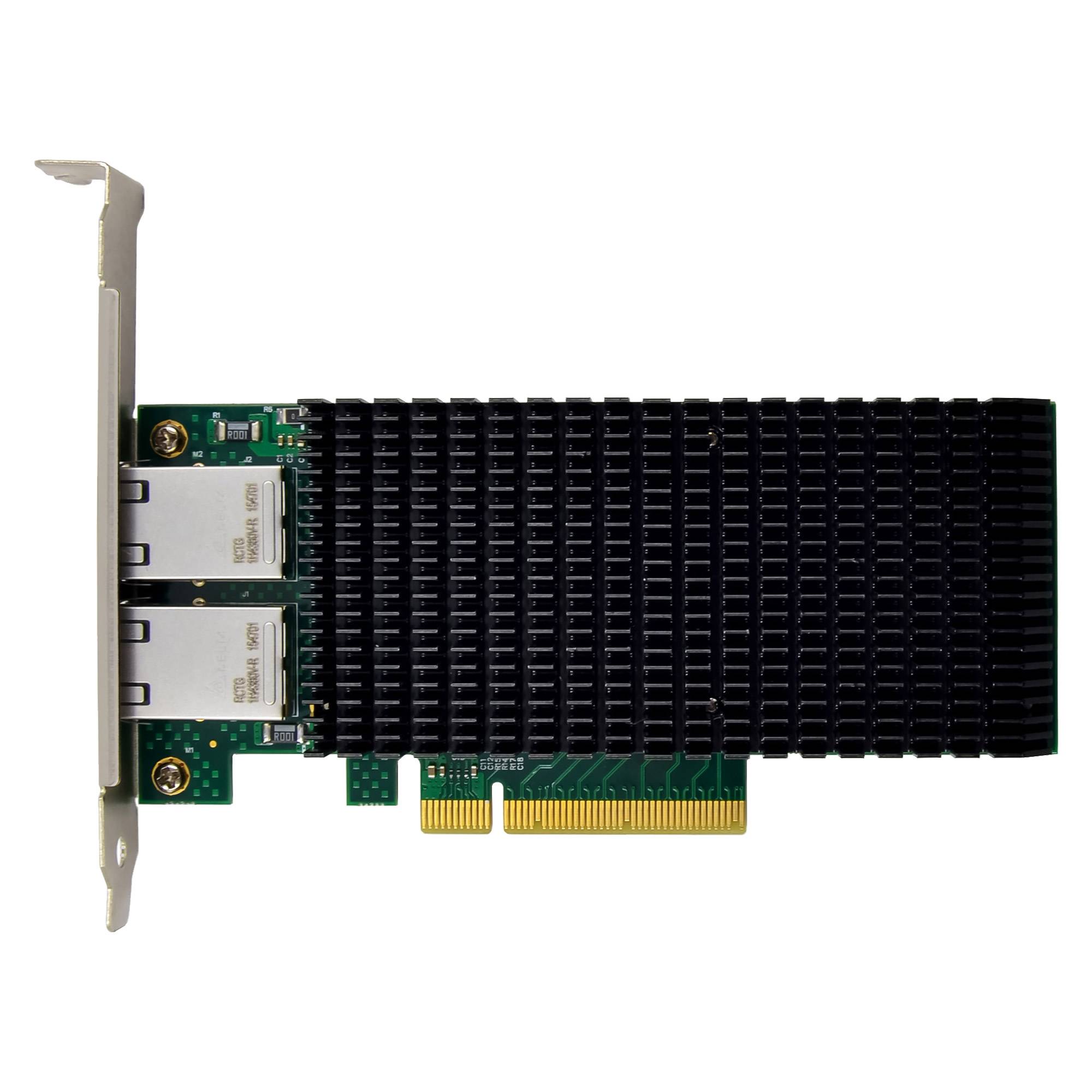 INLINE - Dual 10-Gigabit Netzwerkkarte - 2x RJ45 10Gb/s - PCIe x8