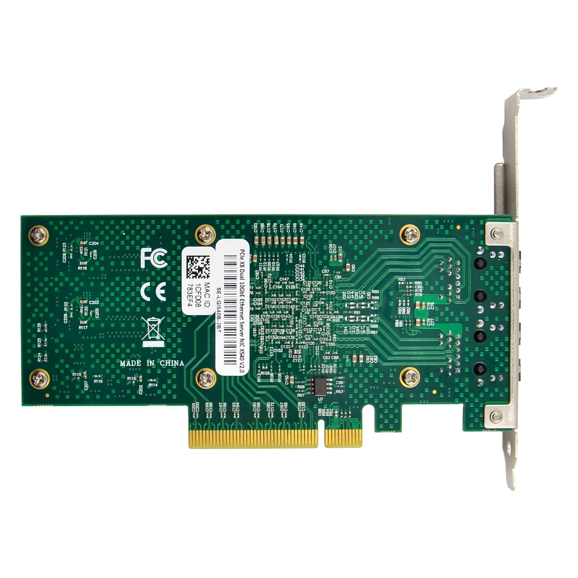 INLINE - Dual 10-Gigabit Netzwerkkarte - 2x RJ45 10Gb/s - PCIe x8