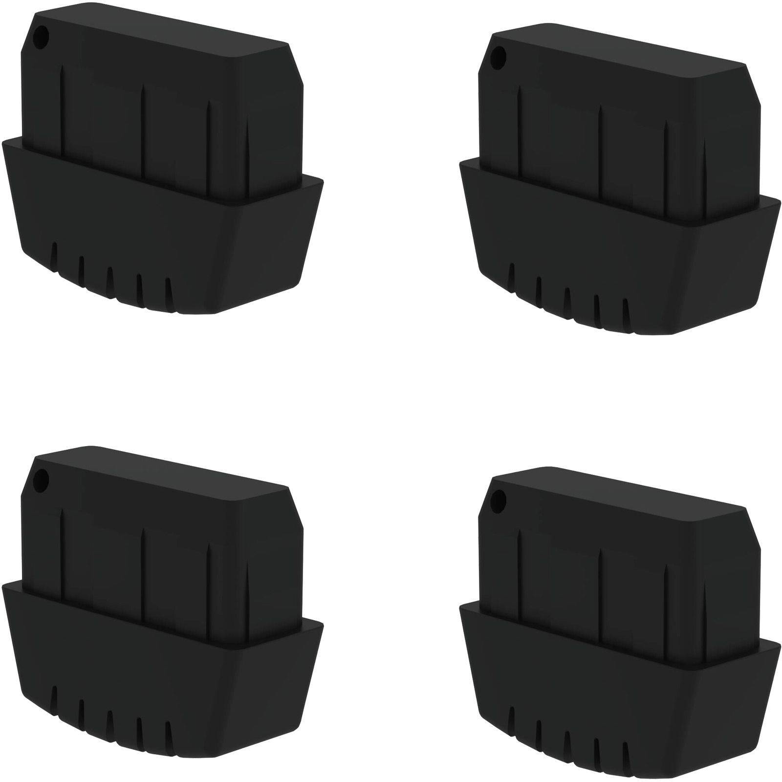 Günzburger Steigtechnik 4x Innenschuh für Stahl-Regalleiter elektrisch ableitfähig - 019269