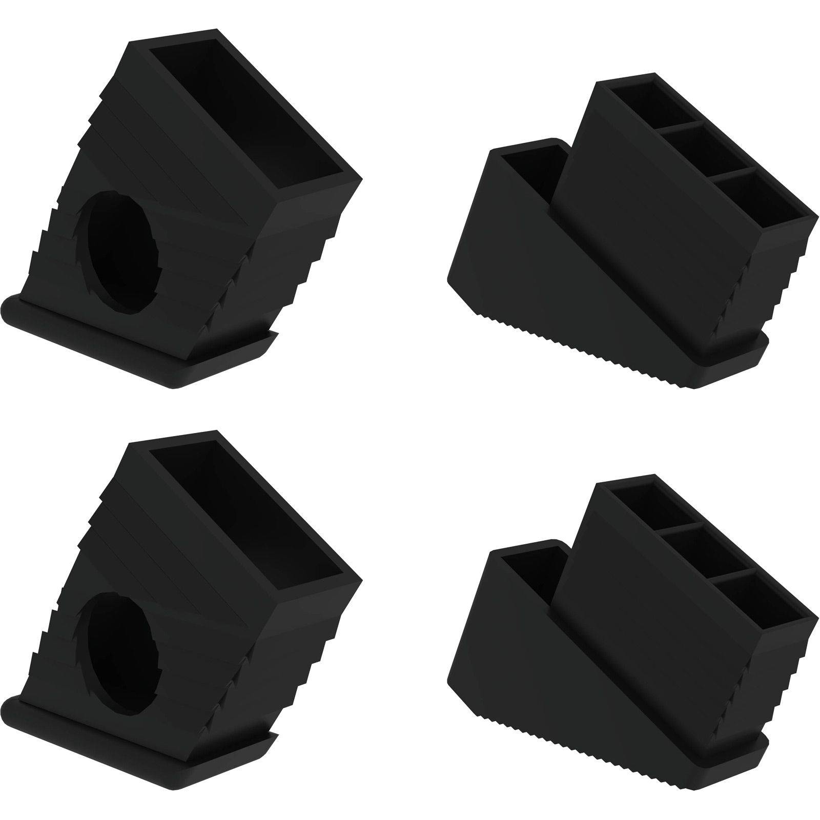 MUNK Innenschuhe für Mehrzweckleiter-Kompakt-Tritt 4 Stück