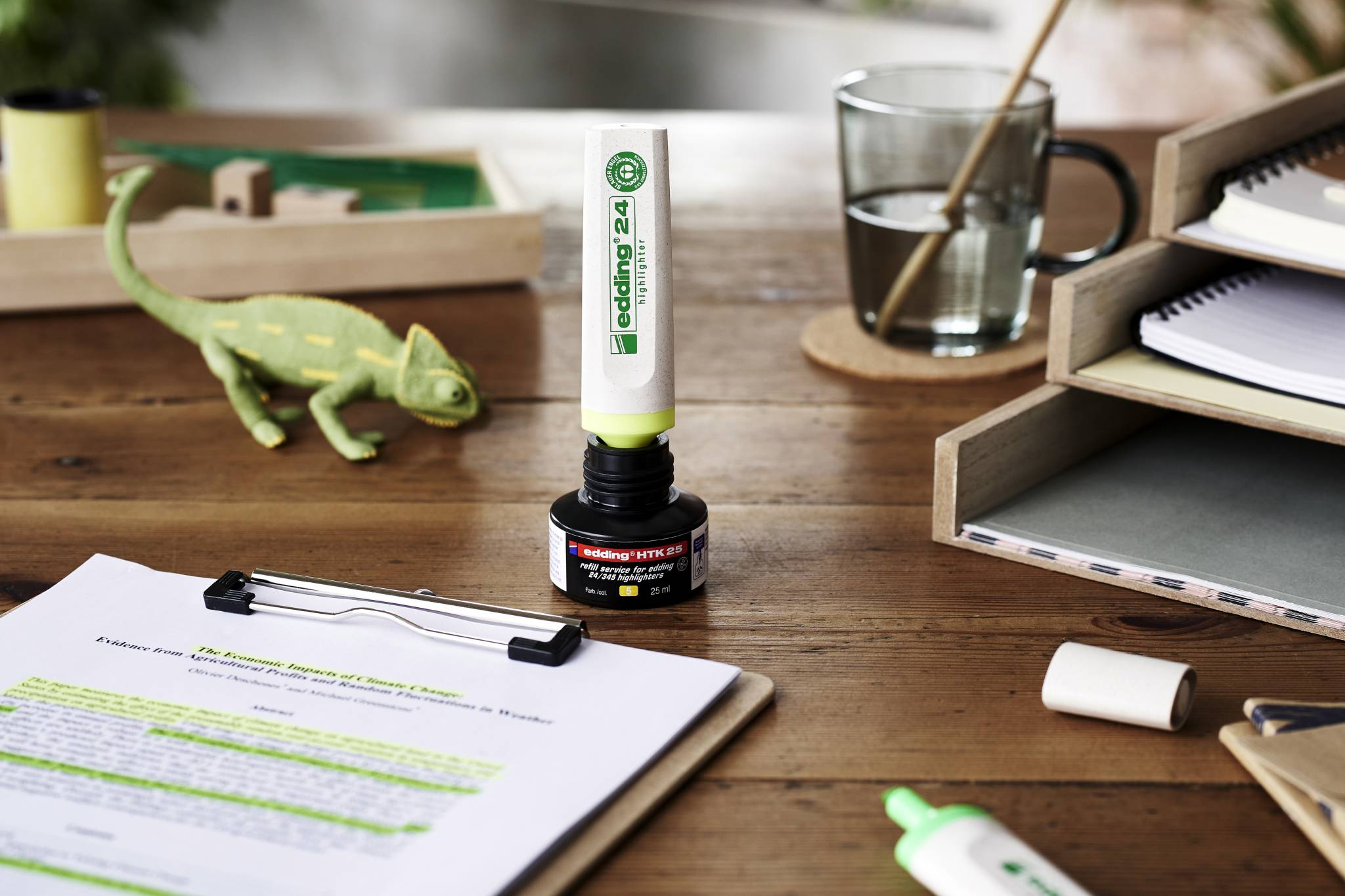 edding HTK 25 Nachfüllinte Textmarker pastellgrün