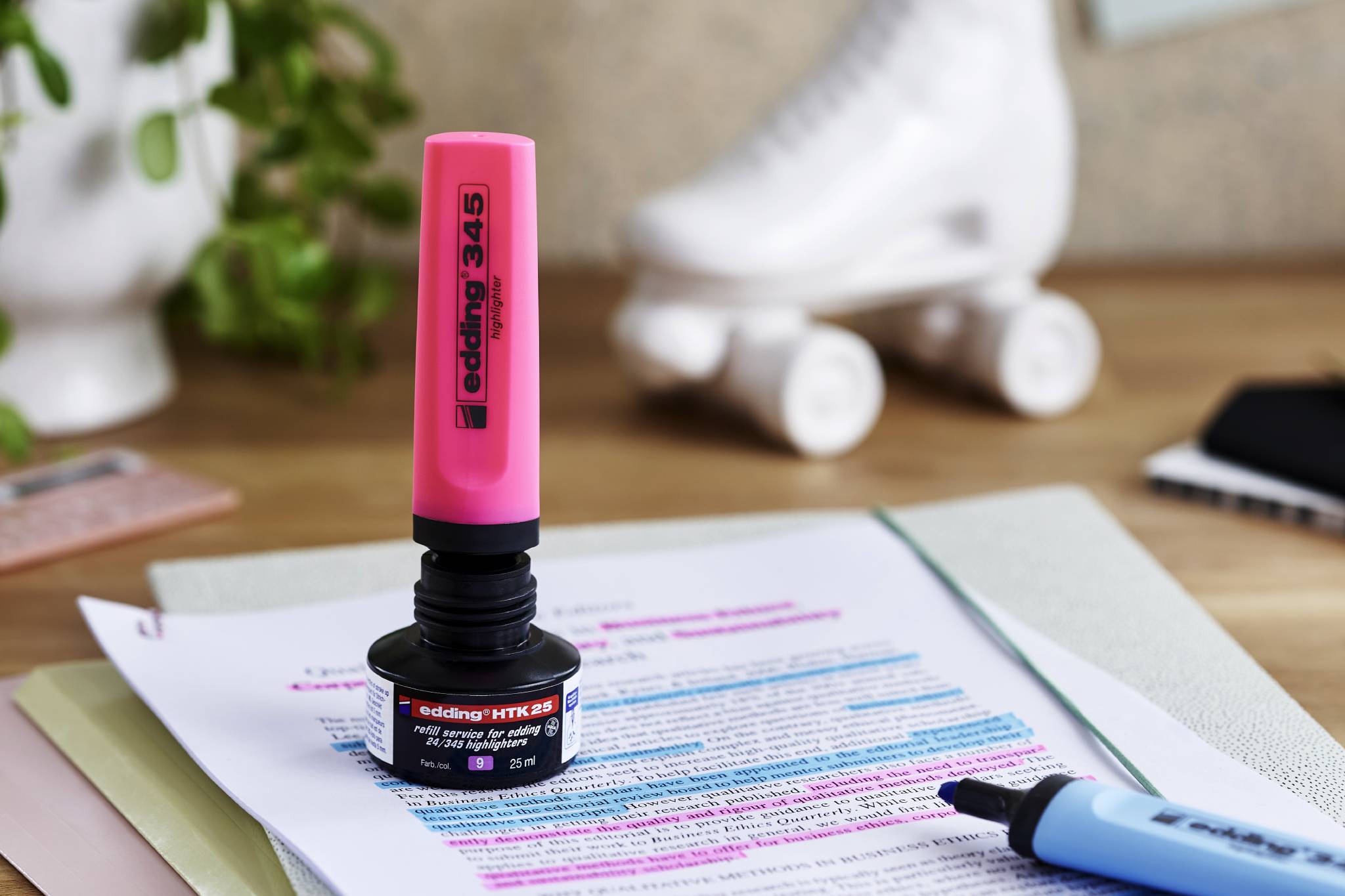 edding HTK 25 Nachfüllinte Textmarker pastellviolett