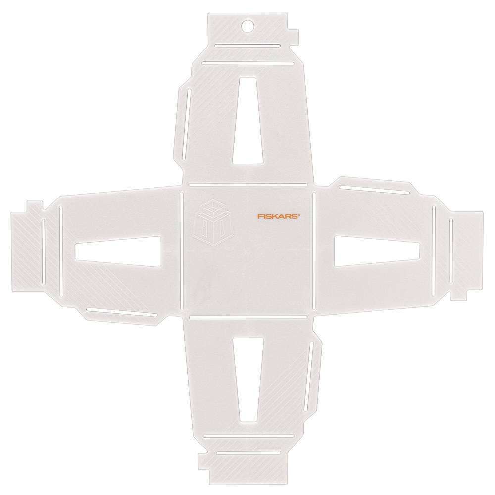 Fiskars 1059568 3D Papier-Juwel Laternen-Schablone Weiß