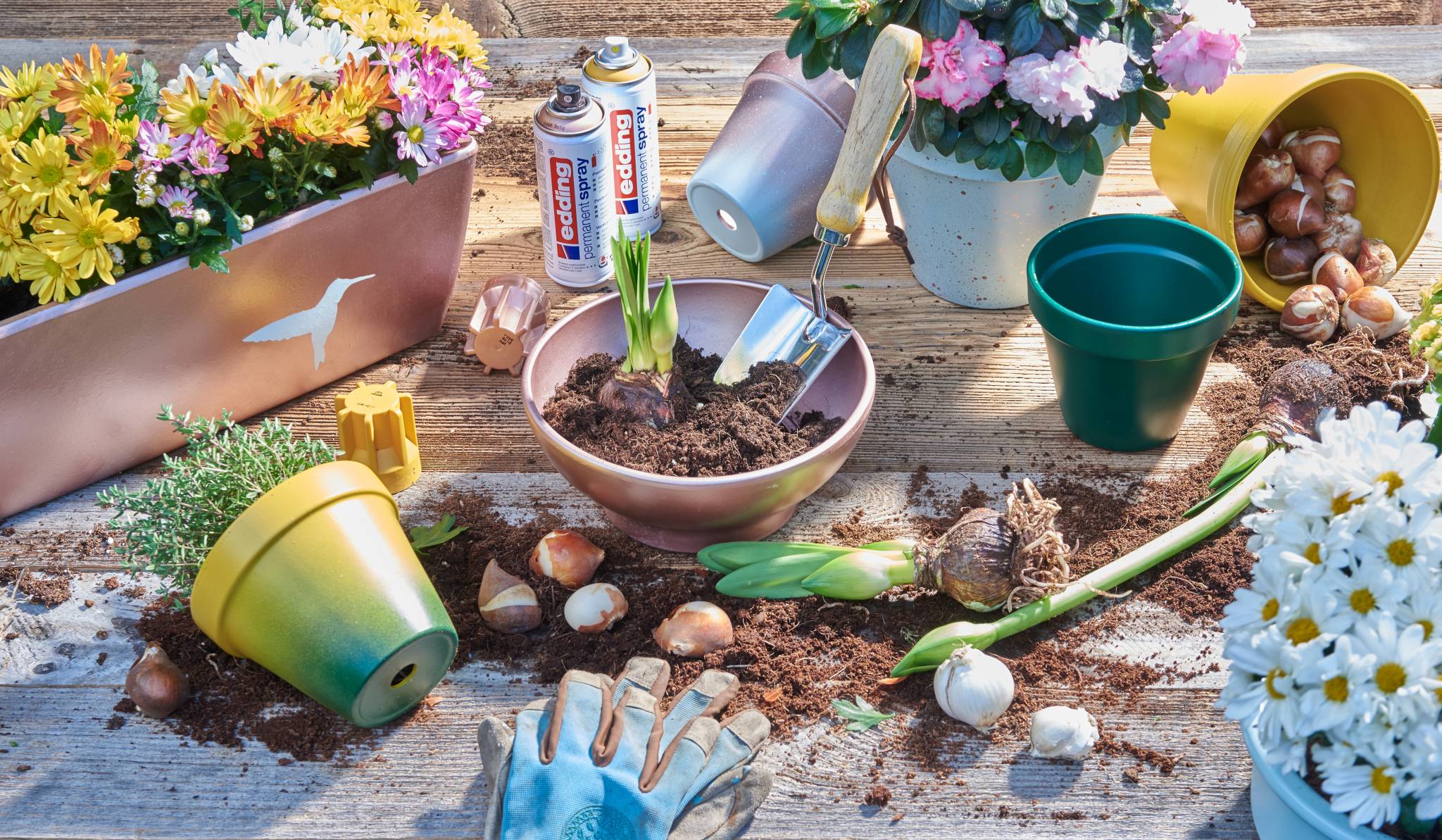 edding 5200 Permanentspray Premium Acryllack champagner gold matt DE-FR-IT