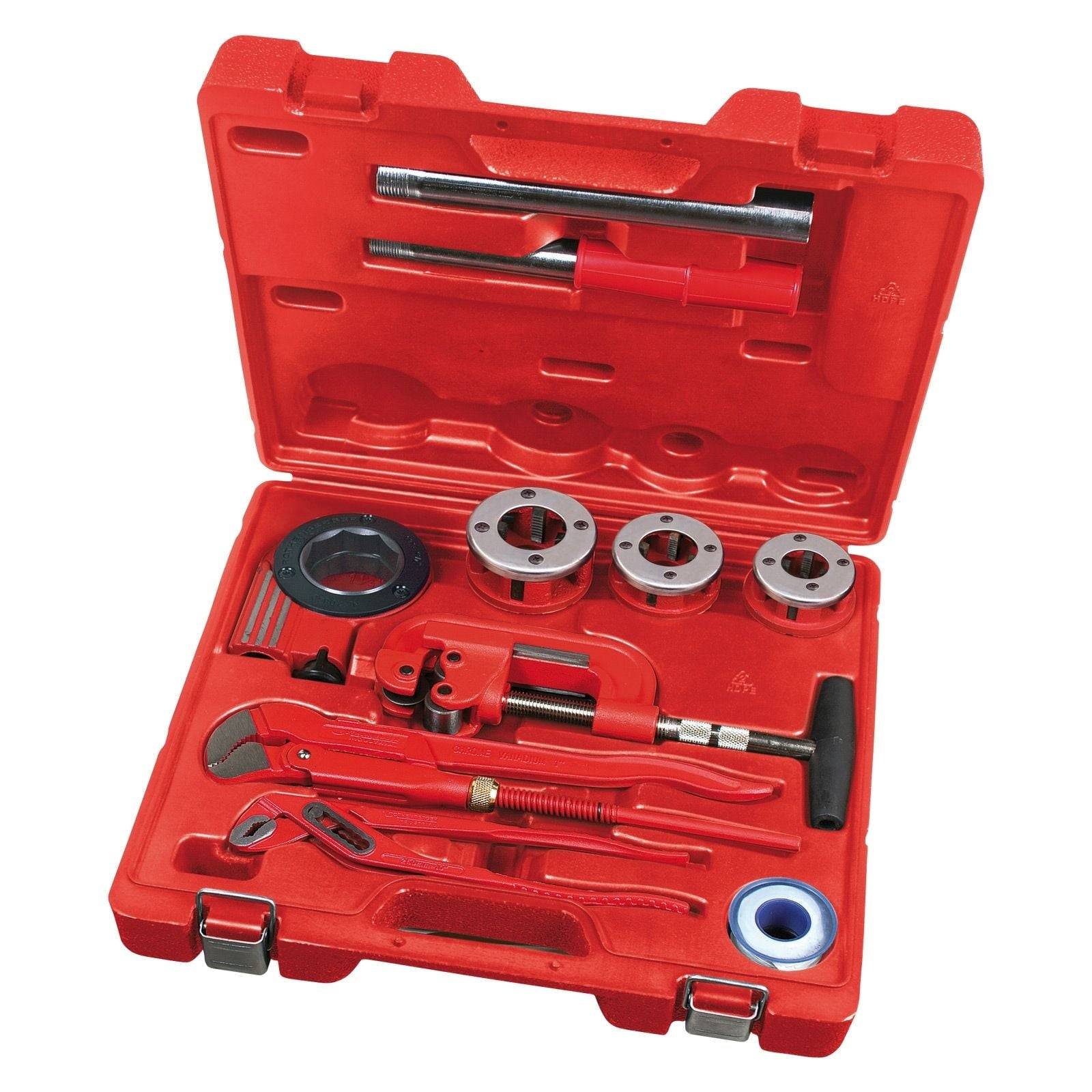 Rothenberger Industrial Sanikit 10 tlg. Werkzeugkoffer Sanitär Set ( 070673E )