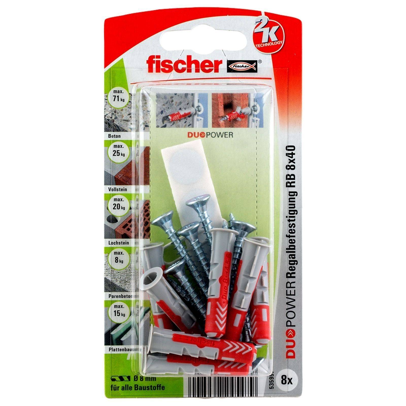 Fischer 8x DUOPOWER 8X40 RB - 535957