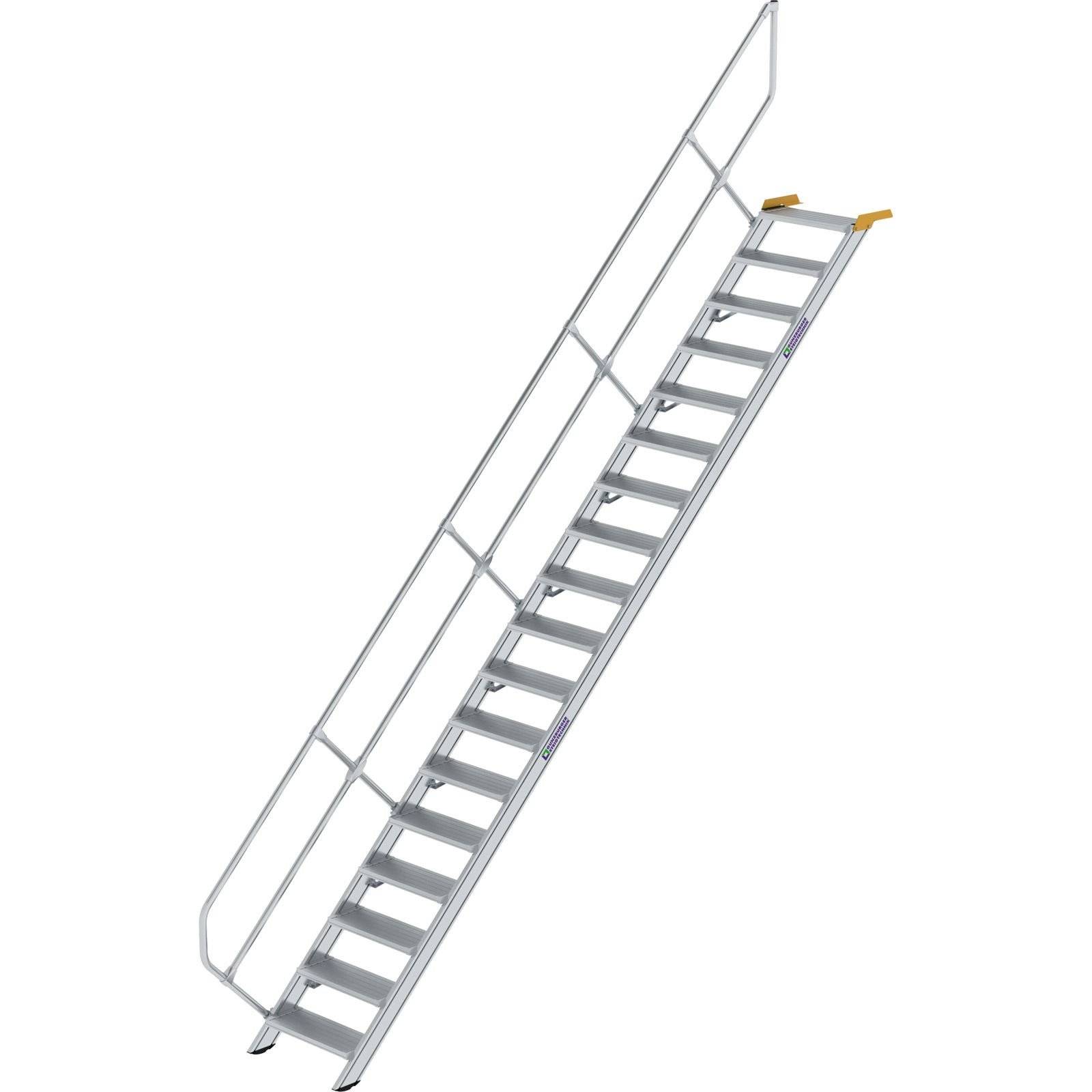Aluminium-Treppe 45° 18Stufen<br>300258