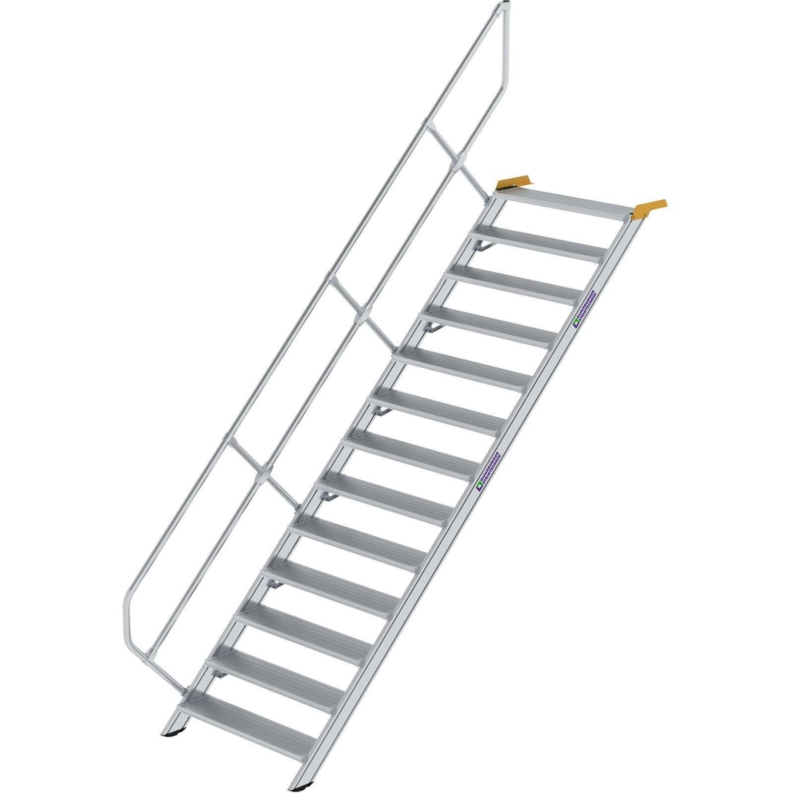 Aluminium-Treppe 45° 13Stufen<br>300353