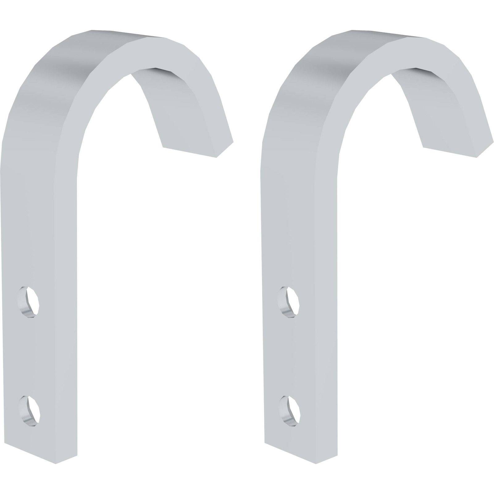 Günzburger Steigtechnik 2x Haken für Stufen- und Sprossenleitern für Führungsschiene bis Ø 50 mm - 019186