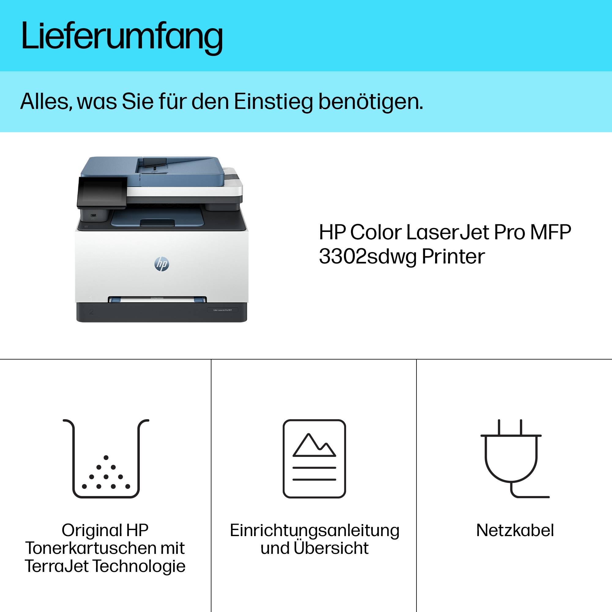 HP Color LaserJet PRO MFP 3302SDWG 4in1 Multifunktionsdrucker