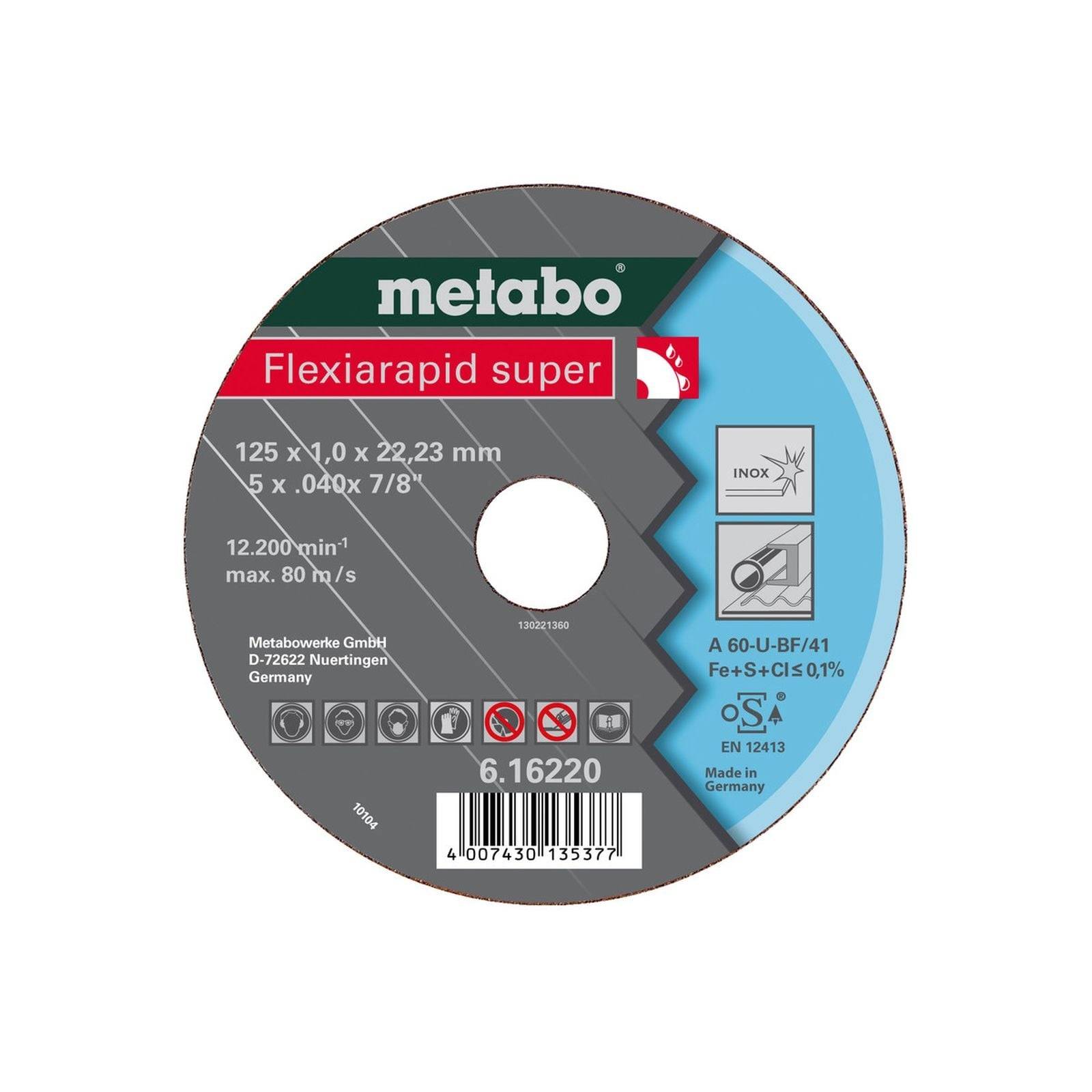 Flexiarapid super 180x1.6 x22.23 Inox