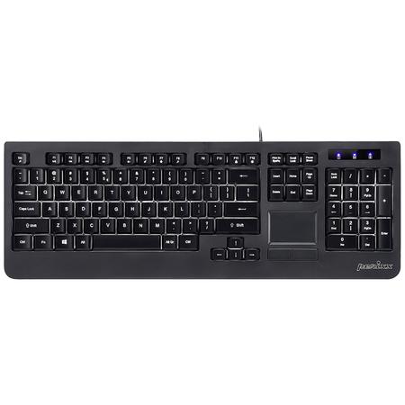Perixx Periboard 513 Usb Tastatur Deutsch Qwertz Windows Schwarz Integriertes Touchpad Maustast Getgoods Smart Shopping