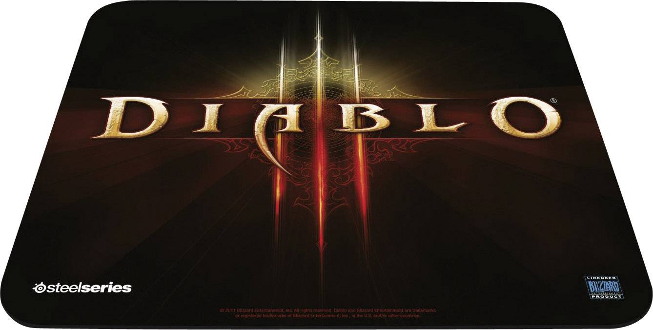 Steelseries QCK Diablo® III Logo Edition Gaming-Mauspad Bunt
