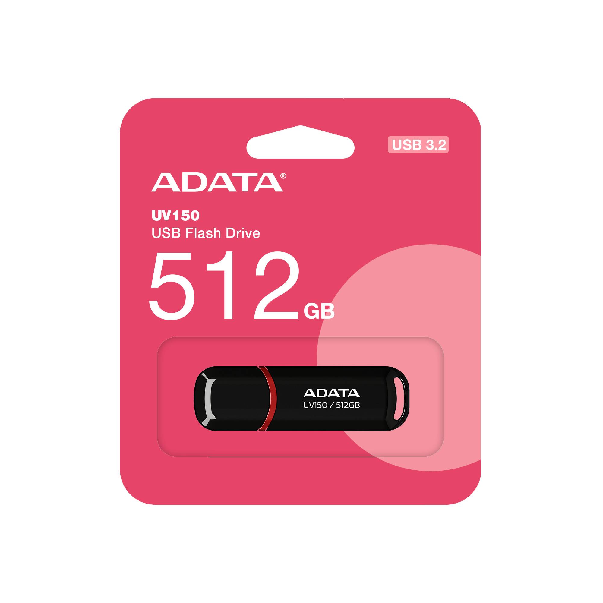 ADATA *UV150 512GB USB3.2 Black - 512 GB - USB 3.0