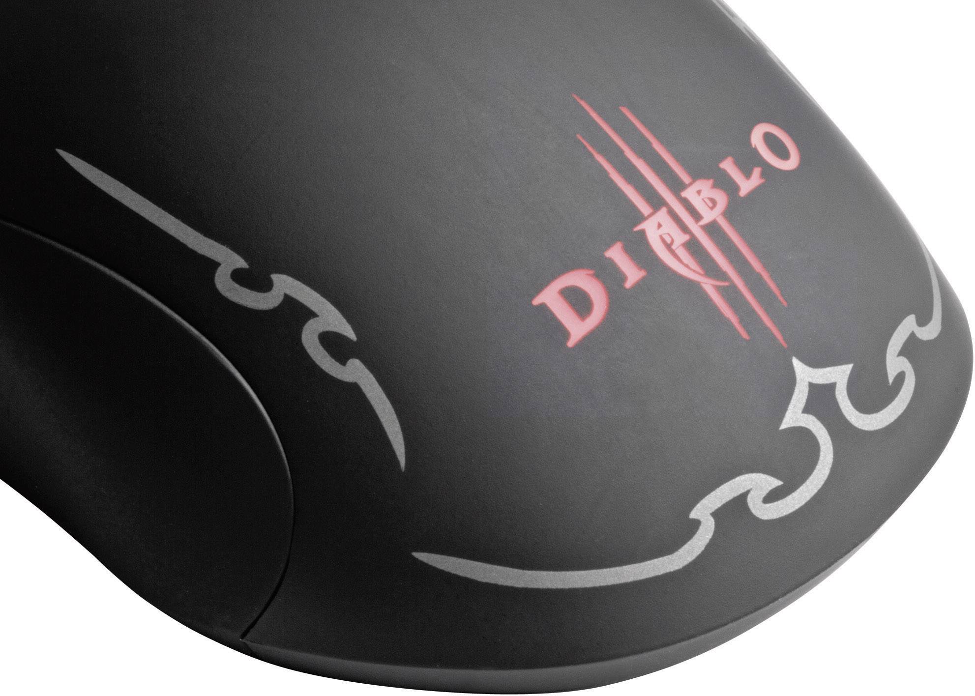 Steelseries Diablo® III Gaming-Maus USB Laser Schwarz 7 Tasten 5700 dpi Beleuchtet