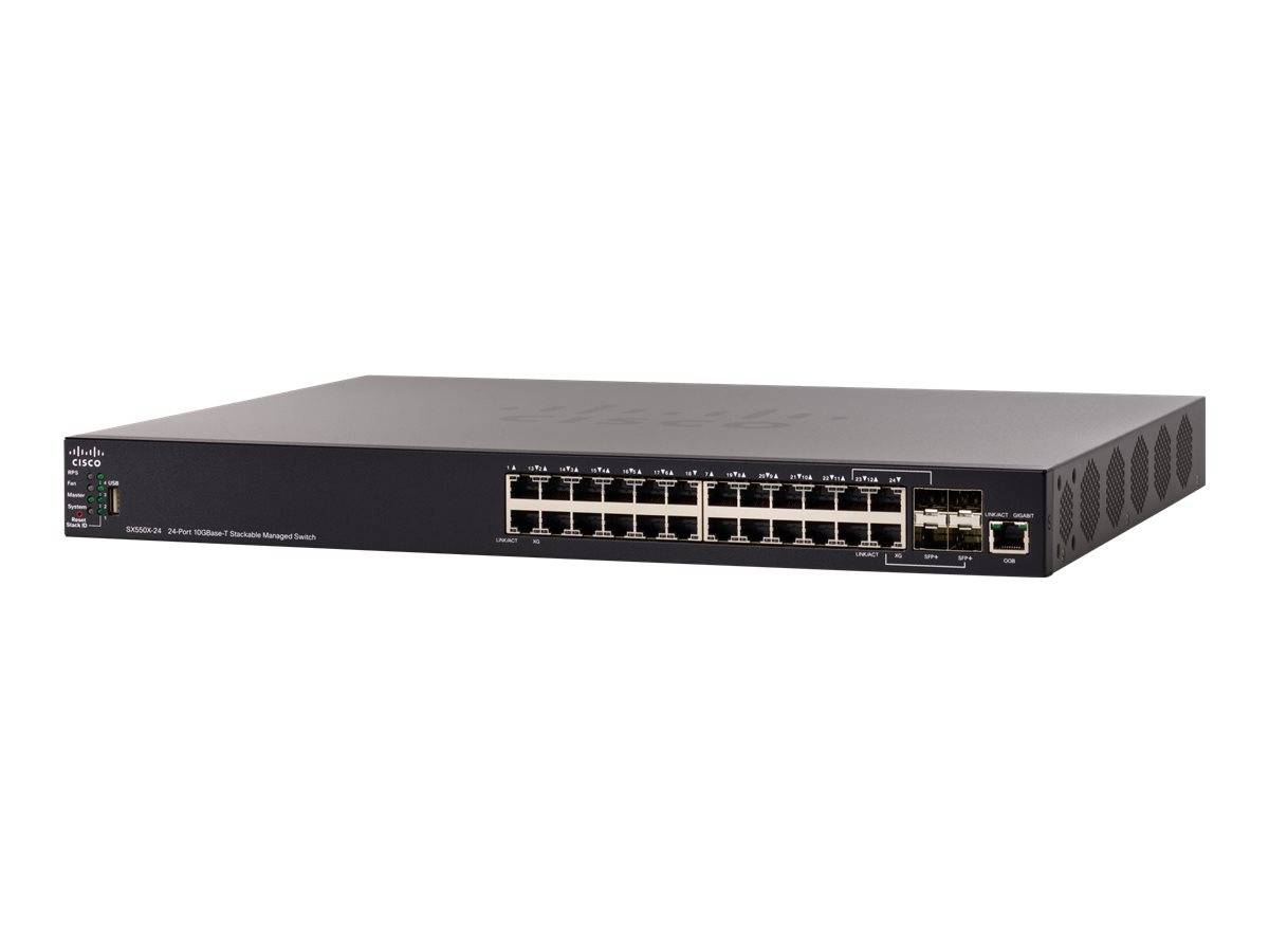 Cisco SX550X-24-K9-UK Switch - 24 Anschlüsse - L3 - managed - stapelbar Netzwerkgerät