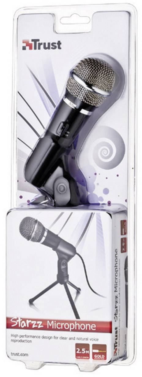 Trust Microphones Starzz PC-Mikrofon Schwarz Kabelgebunden inkl. Klammer, Standfuß