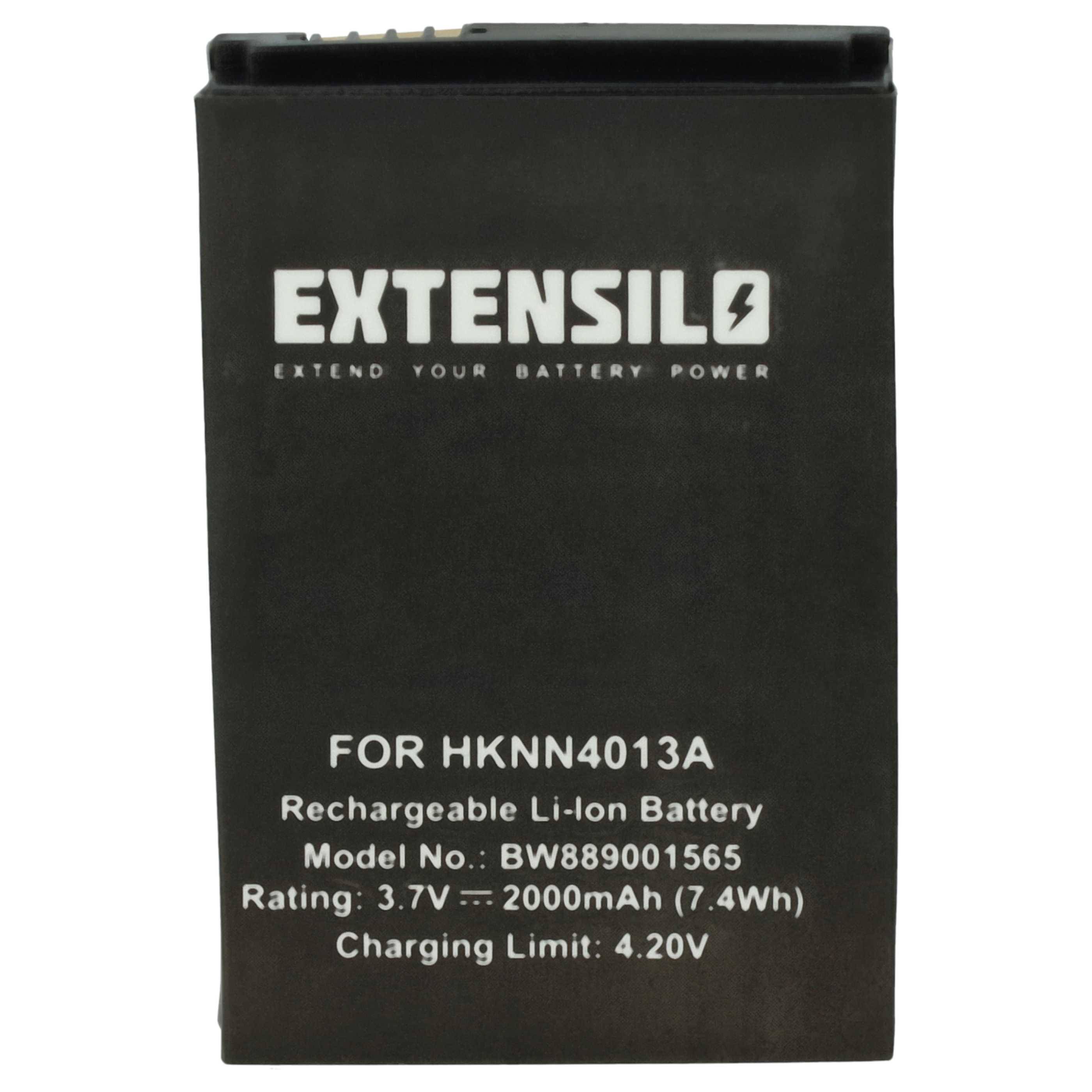 EXTENSILO 2x Akku Ersatz für Motorola SNN5759, SNN5762A, SNN5759, SNN5762, PMNN4578A für Funkgerät, Walkie Talkie (2000