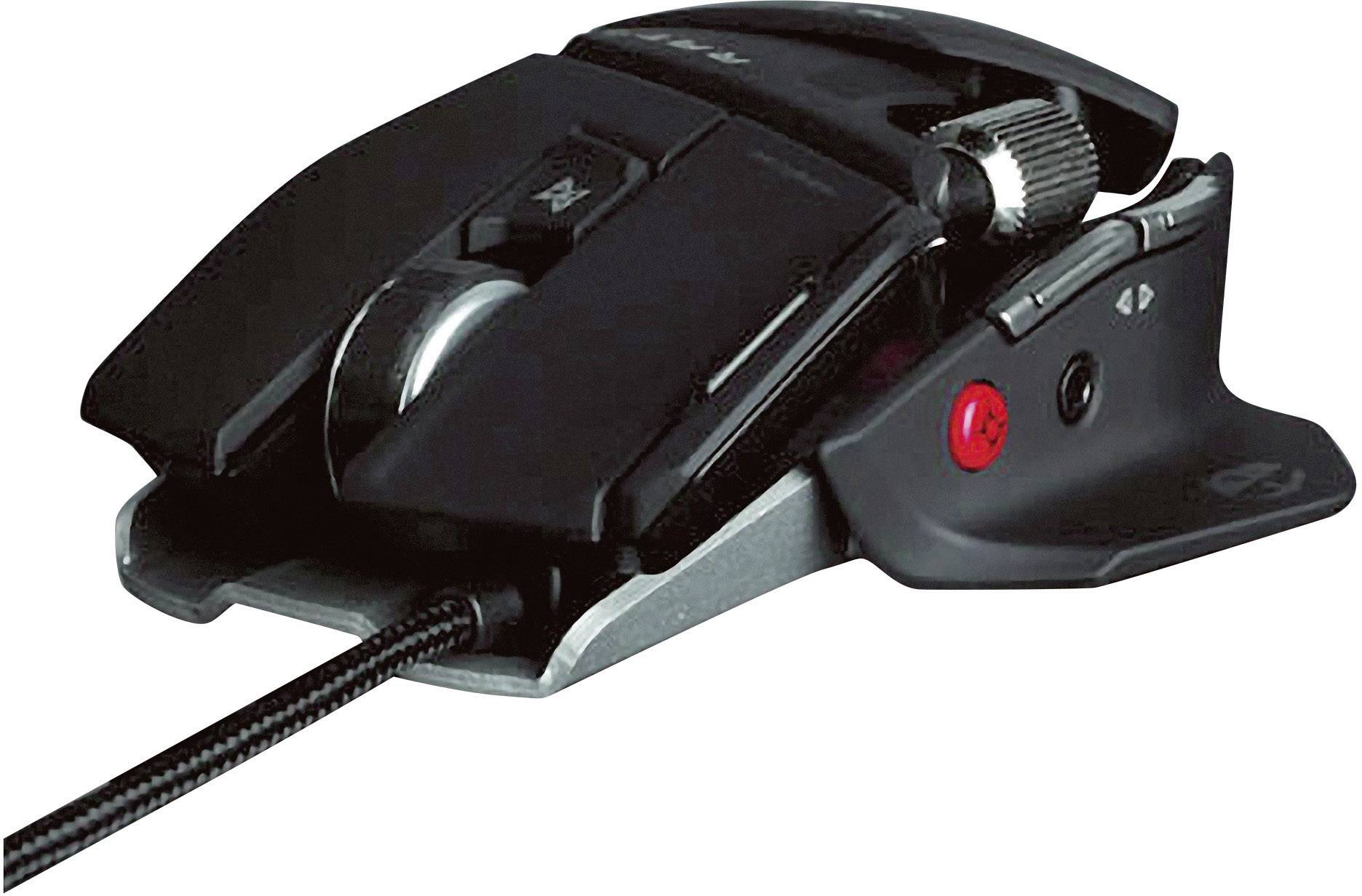 MadCatz R.A.T.5 Gaming-Maus USB Laser Schwarz 6 Tasten 5600 dpi Gewichts-Tuning, Anpassbare Länge
