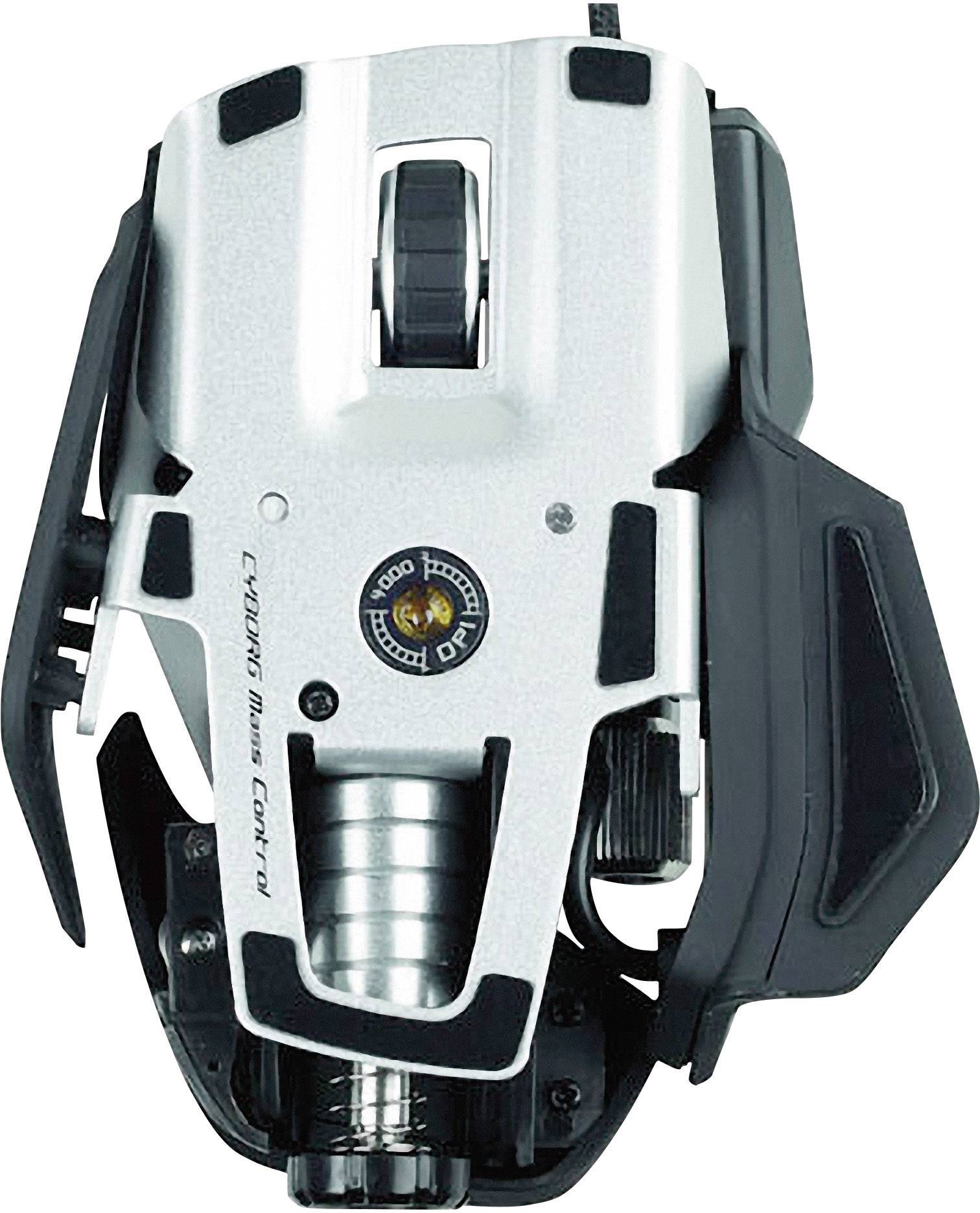 MadCatz R.A.T.5 Gaming-Maus USB Laser Schwarz 6 Tasten 5600 dpi Gewichts-Tuning, Anpassbare Länge
