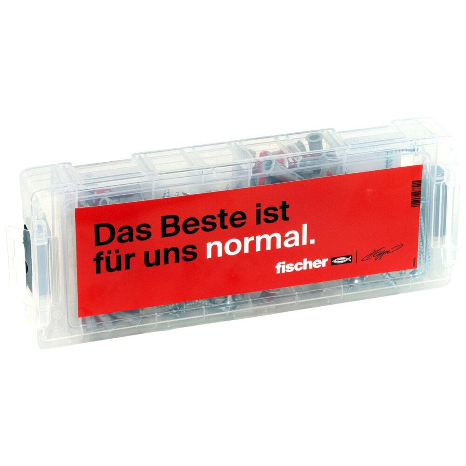 Fischer 568544, Schrauben- & Dübelsatz, Autoklaven-Porenbeton, Mauerziegel, Beton, Gipsfaserplatten, Gipskarton, Pozidri