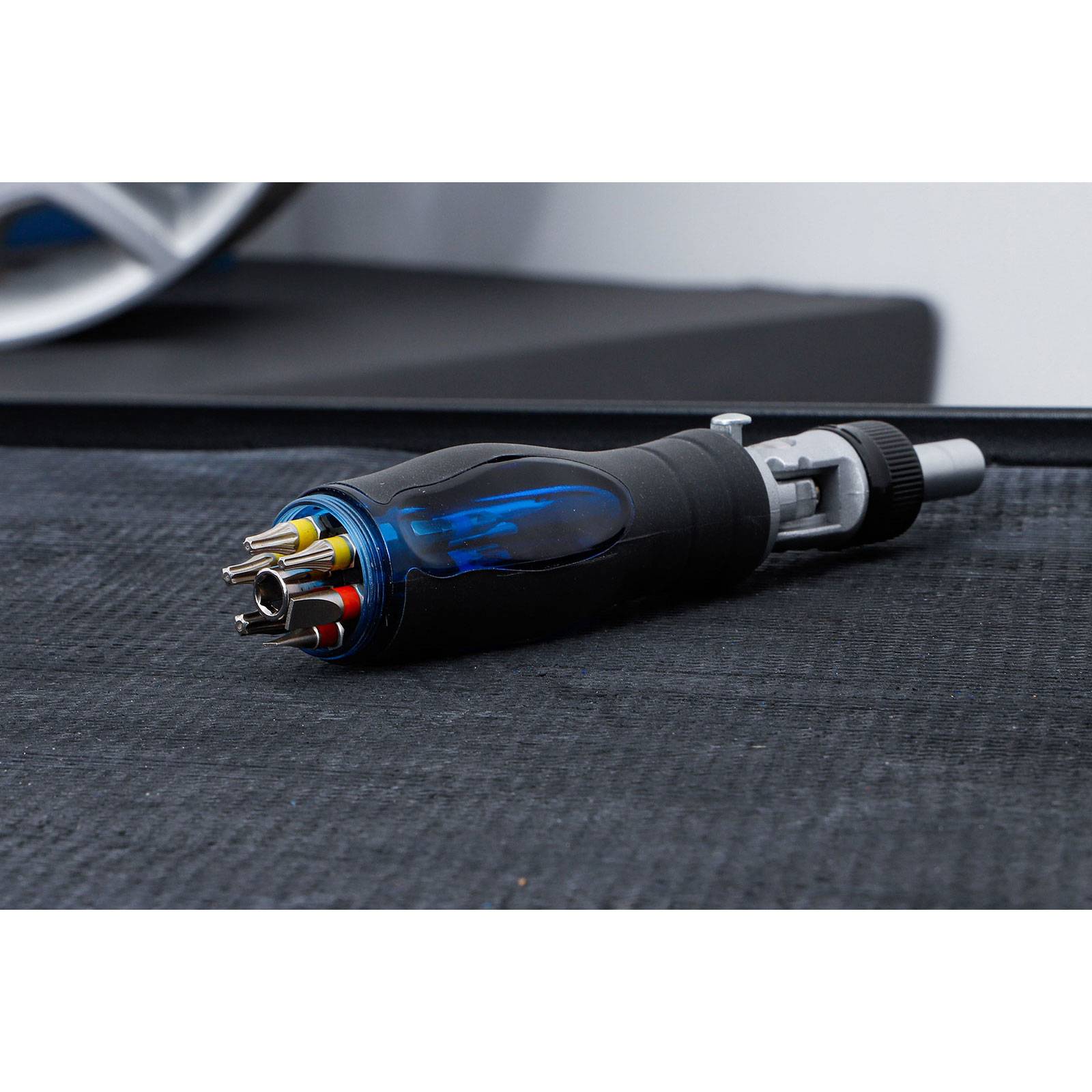 BGS 70053 Gelenk-Schraubendreher-Bit-Satz 14-tlg. mit Ratschen-Drehgriff, umschaltbar