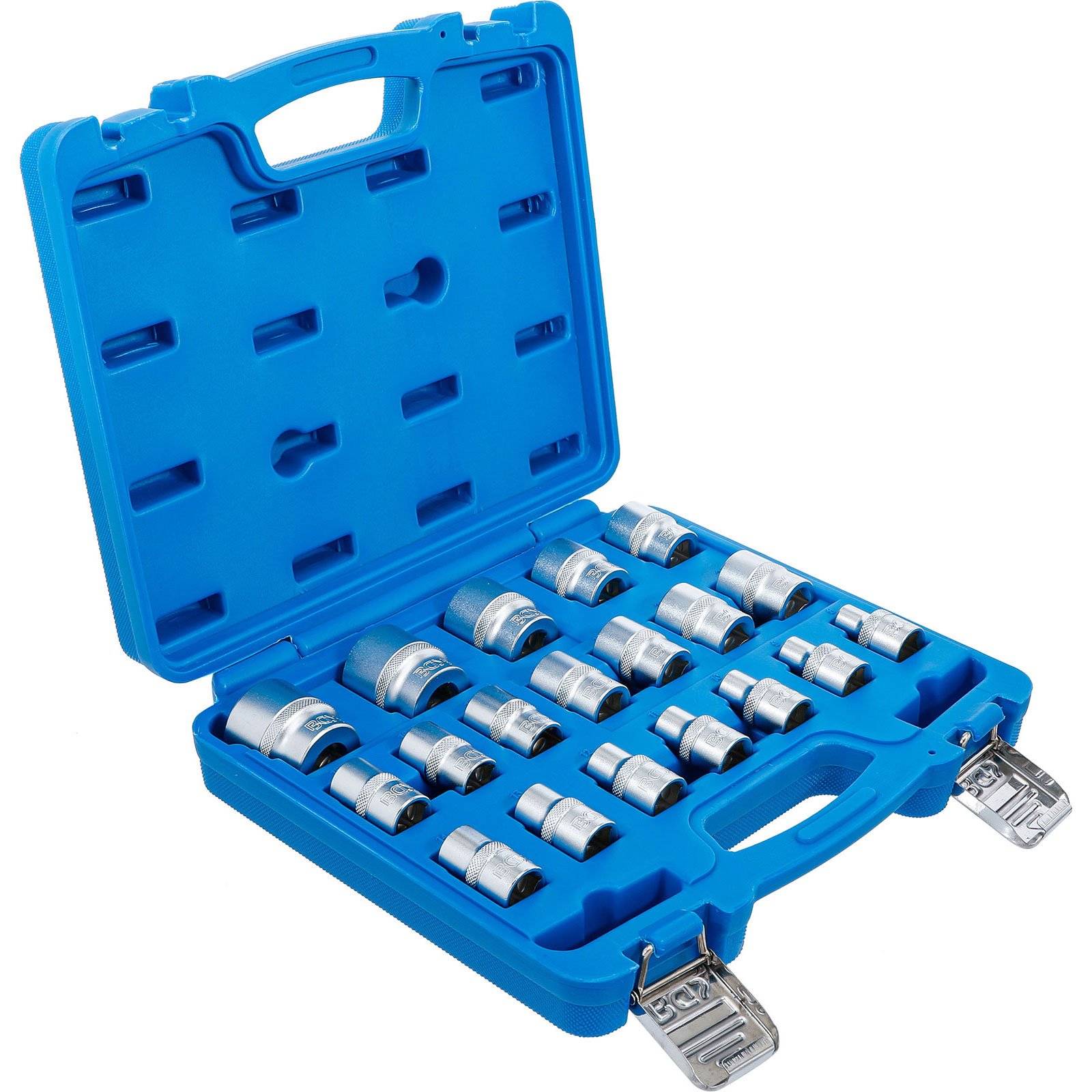 BGS 9131 Steckschlüssel-Einsatz-Satz, Sechskant, A ntrieb Innenvierkant 12,5 mm (1/2"), SW 8 - 32 mm,